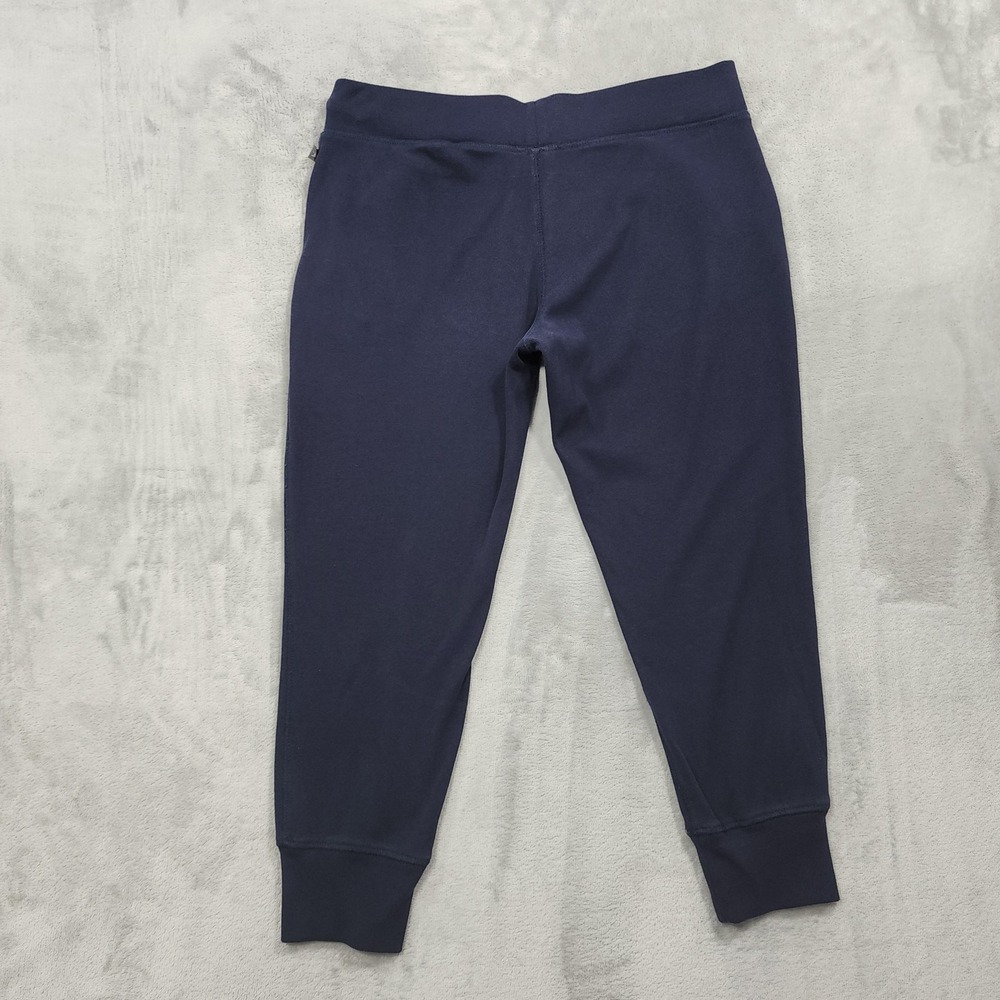 Eddie Bauer Pants Womens M Blue Jogger Sweatpants Drawstring Pockets Lounge - Picture 2 of 12